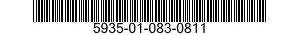 5935-01-083-0811 CONNECTOR,PLUG,ELECTRICAL 5935010830811 010830811