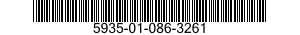 5935-01-086-3261 SOCKET,PLUG-IN ELECTRONIC COMPON 5935010863261 010863261