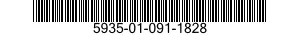 5935-01-091-1828 CONNECTOR,PLUG,ELECTRICAL 5935010911828 010911828