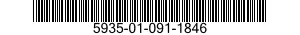 5935-01-091-1846 CONNECTOR,PLUG,ELECTRICAL 5935010911846 010911846