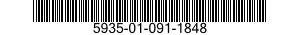 5935-01-091-1848 CONNECTOR,RECEPTACLE,ELECTRICAL 5935010911848 010911848