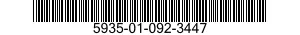 5935-01-092-3447 CONNECTOR,PLUG,ELECTRICAL 5935010923447 010923447