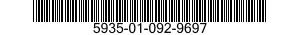 5935-01-092-9697 CONNECTOR,PLUG,ELECTRICAL 5935010929697 010929697