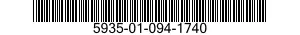 5935-01-094-1740 CONNECTOR,PLUG,ELECTRICAL 5935010941740 010941740