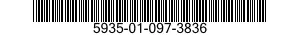 5935-01-097-3836 POLARIZING KEY,ELECTRICAL CONNECTOR 5935010973836 010973836