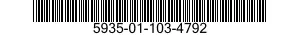 5935-01-103-4792 CONNECTOR,RECEPTACLE,ELECTRICAL 5935011034792 011034792