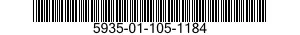 5935-01-105-1184 CONNECTOR,PLUG,ELECTRICAL 5935011051184 011051184