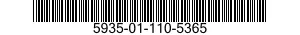 5935-01-110-5365 SOCKET,PLUG-IN ELECTRONIC COMPON 5935011105365 011105365