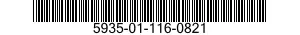 5935-01-116-0821 SOCKET,PLUG-IN ELECTRONIC COMPONENTS 5935011160821 011160821