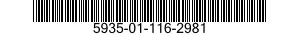 5935-01-116-2981  5935011162981 011162981