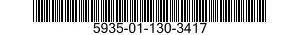 5935-01-130-3417 CONNECTOR,ELECTRICA 5935011303417 011303417