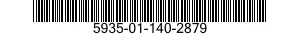 5935-01-140-2879 SOCKET,PLUG-IN ELECTRONIC COMPONENTS 5935011402879 011402879