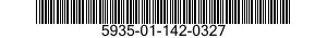 5935-01-142-0327 SOCKET,PLUG-IN ELECTRONIC COMPONENTS 5935011420327 011420327