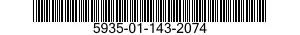 5935-01-143-2074 SOCKET,PLUG-IN ELECTRONIC COMPON 5935011432074 011432074