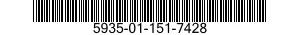 5935-01-151-7428 SOCKET,PLUG-IN ELECTRONIC COMPONENTS 5935011517428 011517428