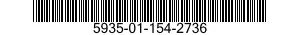5935-01-154-2736 CONNECTOR,RECEPTACLE,ELECTRICAL 5935011542736 011542736