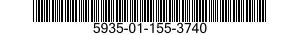 5935-01-155-3740 CONNECTOR,RECEPTACLE,ELECTRICAL 5935011553740 011553740