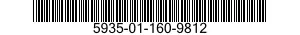 5935-01-160-9812 CONNECTOR,PLUG,ELECTRICAL 5935011609812 011609812