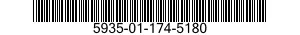 5935-01-174-5180 SOCKET,PLUG-IN ELECTRONIC COMPONENTS 5935011745180 011745180