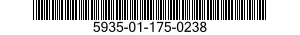 5935-01-175-0238 CONNECTOR,PLUG,ELECTRICAL 5935011750238 011750238