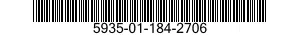 5935-01-184-2706 SOCKET,PLUG-IN ELECTRONIC COMPONENTS 5935011842706 011842706