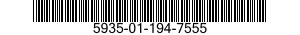 5935-01-194-7555 CONNECTOR,PLUG,ELECTRICAL 5935011947555 011947555