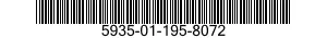5935-01-195-8072 CONNECTOR,PLUG,ELECTRICAL 5935011958072 011958072