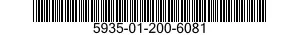5935-01-200-6081 CONNECTOR,RECEPTACLE,ELECTRICAL 5935012006081 012006081