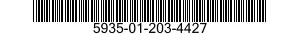 5935-01-203-4427 CONNECTOR,RECEPTACLE,ELECTRICAL 5935012034427 012034427