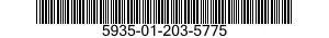 5935-01-203-5775 CONNECTOR,RECEPTACLE,ELECTRICAL 5935012035775 012035775