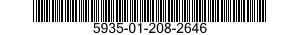 5935-01-208-2646 CONNECTOR,RECEPTACLE,ELECTRICAL 5935012082646 012082646