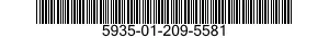 5935-01-209-5581 CONNECTOR,PLUG,ELECTRICAL 5935012095581 012095581