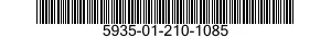 5935-01-210-1085 CONNECTOR ASSEMBLY,ELECTRICAL 5935012101085 012101085