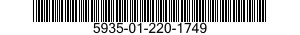 5935-01-220-1749 CONNECTOR,RECEPTACLE,ELECTRICAL 5935012201749 012201749