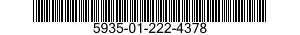 5935-01-222-4378 SOCKET,PLUG-IN ELECTRONIC COMPONENTS 5935012224378 012224378