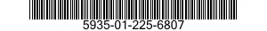 5935-01-225-6807 SOCKET,PLUG-IN ELECTRONIC COMPONENTS 5935012256807 012256807