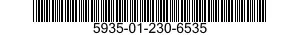 5935-01-230-6535 CONNECTOR,RECEPTACLE,ELECTRICAL 5935012306535 012306535