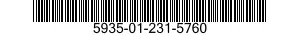 5935-01-231-5760 CONNECTOR,RECEPTACLE,ELECTRICAL 5935012315760 012315760