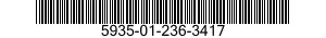 5935-01-236-3417 BRACKET,ELECTRICAL CONNECTOR 5935012363417 012363417