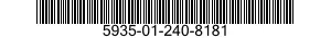 5935-01-240-8181 ADAPTER,CABLECLAMPTOCONNECTOR 5935012408181 012408181
