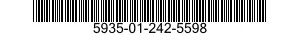 5935-01-242-5598 CONNECTOR,PLUG,ELECTRICAL 5935012425598 012425598