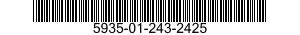 5935-01-243-2425 CONNECTOR,PLUG,ELECTRICAL 5935012432425 012432425