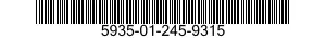5935-01-245-9315 CONNECTOR,RECEPTACLE,ELECTRICAL 5935012459315 012459315
