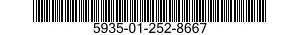 5935-01-252-8667 CONNECTOR,RECEPTACLE,ELECTRICAL 5935012528667 012528667