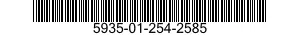 5935-01-254-2585 CONNECTOR,PLUG,ELECTRICAL 5935012542585 012542585