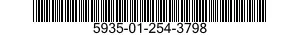 5935-01-254-3798 CONNECTOR,RECEPTACLE,ELECTRICAL 5935012543798 012543798