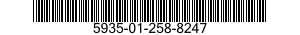 5935-01-258-8247 CONNECTOR,PLUG,ELECTRICAL 5935012588247 012588247