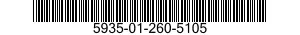 5935-01-260-5105 CONNECTOR,RECEPTACLE,ELECTRICAL 5935012605105 012605105