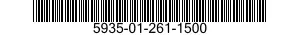 5935-01-261-1500 SOCKET,PLUG-IN ELECTRONIC COMPONENTS 5935012611500 012611500