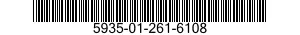 5935-01-261-6108 CONNECTOR,RECEPTACLE,ELECTRICAL 5935012616108 012616108